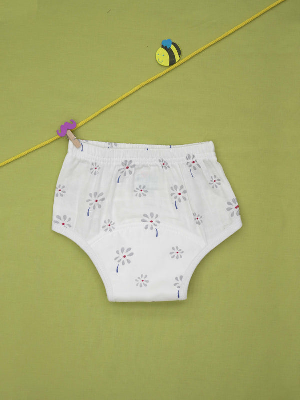 FIRSTIN Muslin Padded Underwear - (W) Lilac Hint Floral