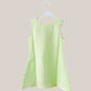 Seer Sucker Muslin Shoulder Button  Frock With Embroidery Lt.Green