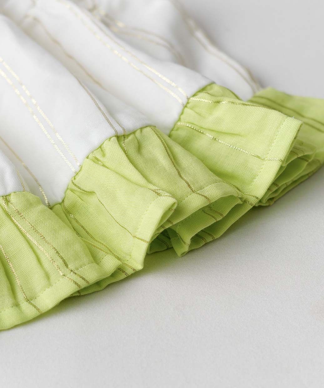 Ira Top With Skirt (Sleeveless) - Neon Green