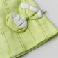 Ridhi Top With Skirt (Puff Sleeve) - Neon Green