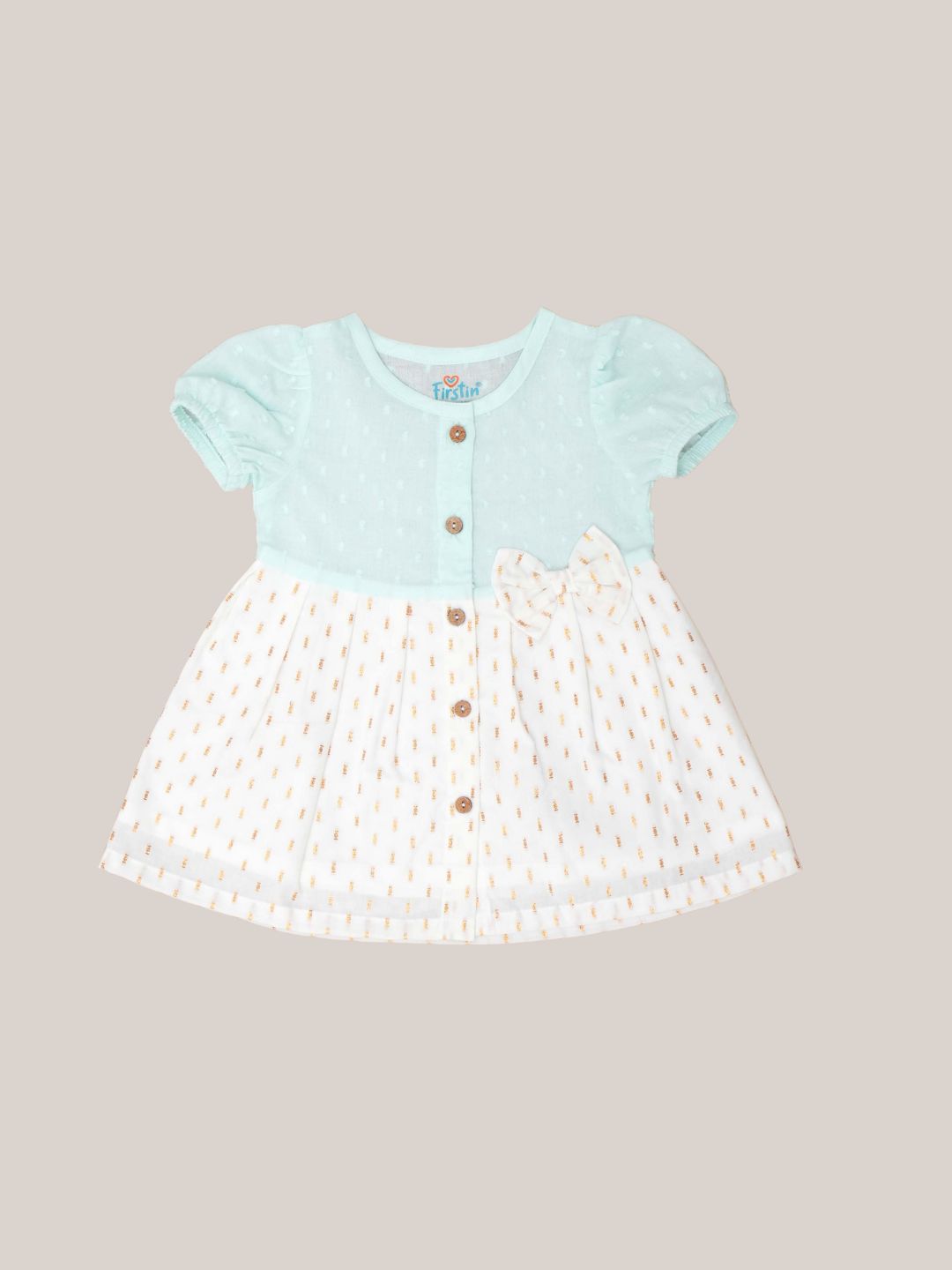 FIRSITN Lurex Dobby Frock - Shimmer Mint