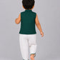 Lurex Dobby Waist Coat-Dhoti Pant - Opal