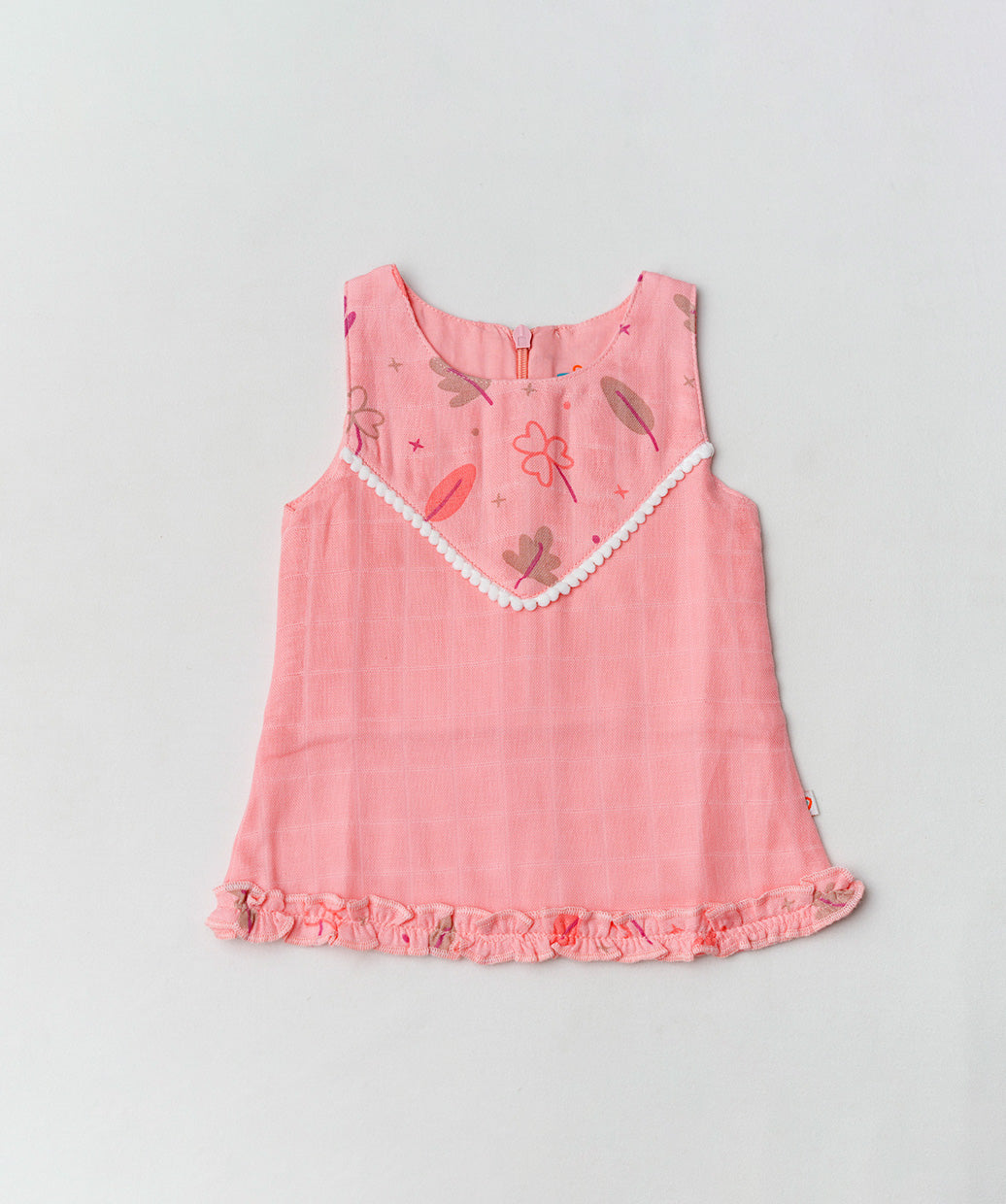 Muslin Boho Frock - Melon Pink Maple