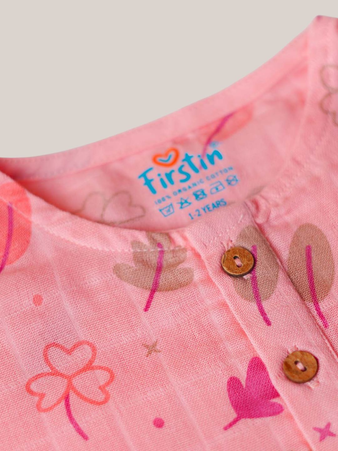 Muslin Pyjamas Set - Melon Pink Maple