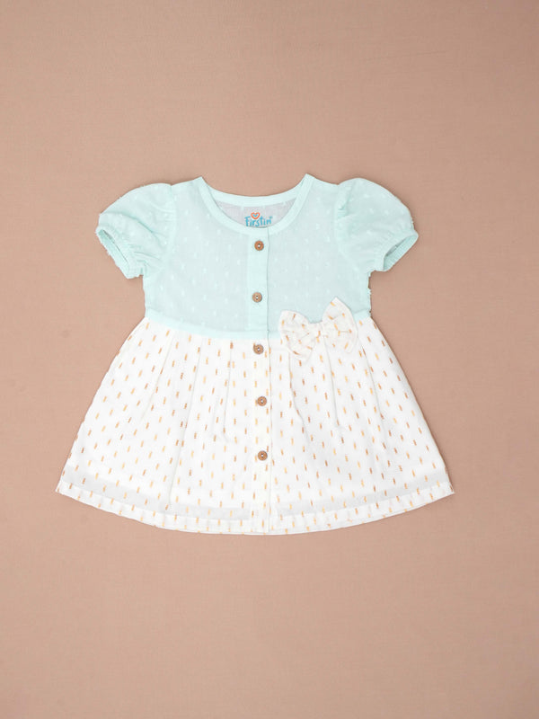 FIRSITN Lurex Dobby Frock - Shimmer Mint