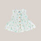 Muslin Front Open Sleeveless Frock - Frost Dino Crown