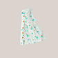Muslin Front Open Sleeveless Frock - Frost Dino Crown
