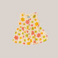 Muslin Front Open Sleeveless Frock - Vanilla Petals