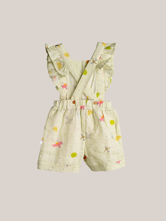 FIRSTIN Muslin Jumpsuit - Aloe Wash Airjet