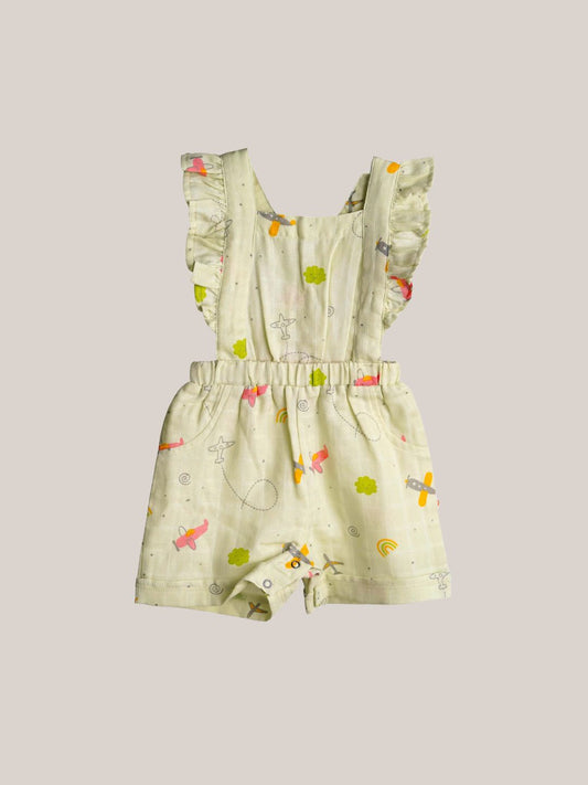 FIRSTIN Muslin Jumpsuit - Aloe Wash Airjet