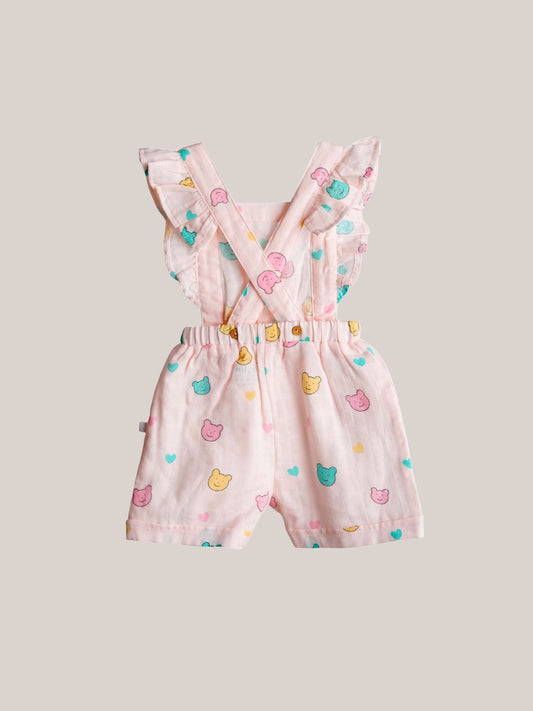 FIRSTIN Muslin Jumpsuit - Salsa Rose Buddy