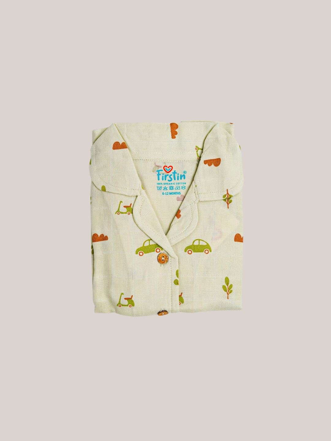 Aloe Wash Vespa Printed Muslin Night Suit Set