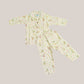 Lime Cream Runner Duck Printed Muslin Night Suit Set