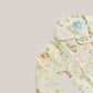 Lime Cream Runner Duck Printed Muslin Night Suit Set