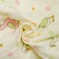 Lime Cream Runner Duck Printed Muslin Night Suit Set