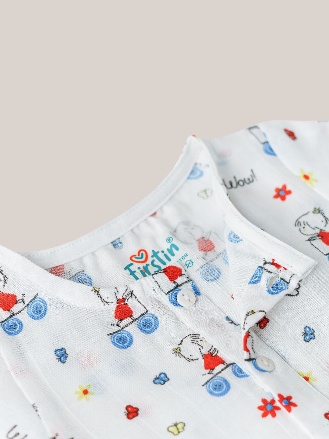 Muslin Pyjama Patiala Set - (W) Salsa Rose Scarlet