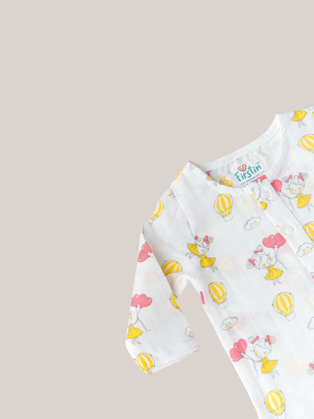 Muslin Pyjama Patiala Set - (W) Lt. Yellow Strings