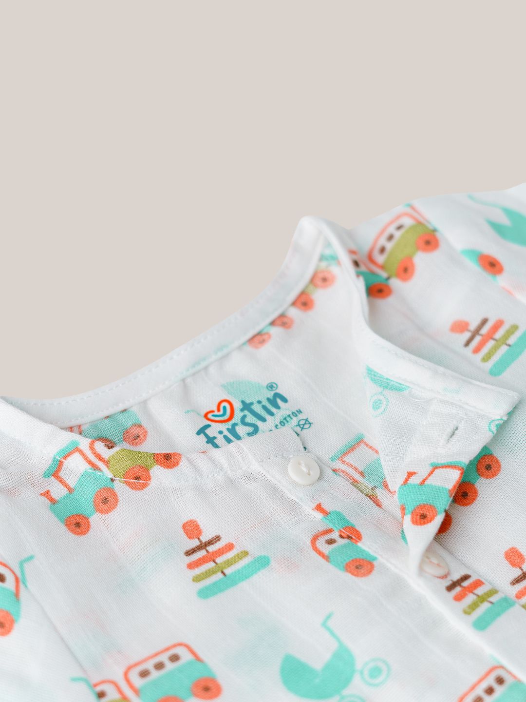 Muslin Pyjama Patiala Set - Tram