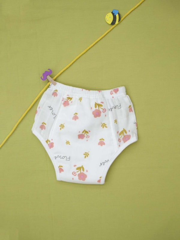 FIRSTIN Muslin Ultra Padded Underwear - Candy Flower