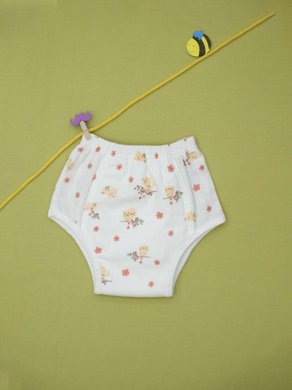 FIRSTIN Muslin Ultra Padded Underwear - (W) Vanilla Humming Bird