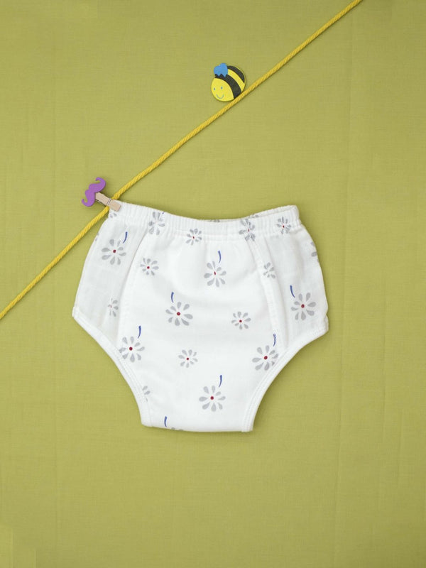 FIRSTIN Muslin Ultra Padded Underwear - (W) Lilac Hint Floral