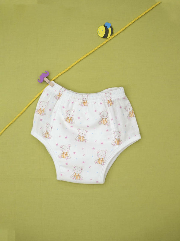 FIRSTIN Muslin Ultra Padded Underwear - (W) Apricot Sherbet Teddy