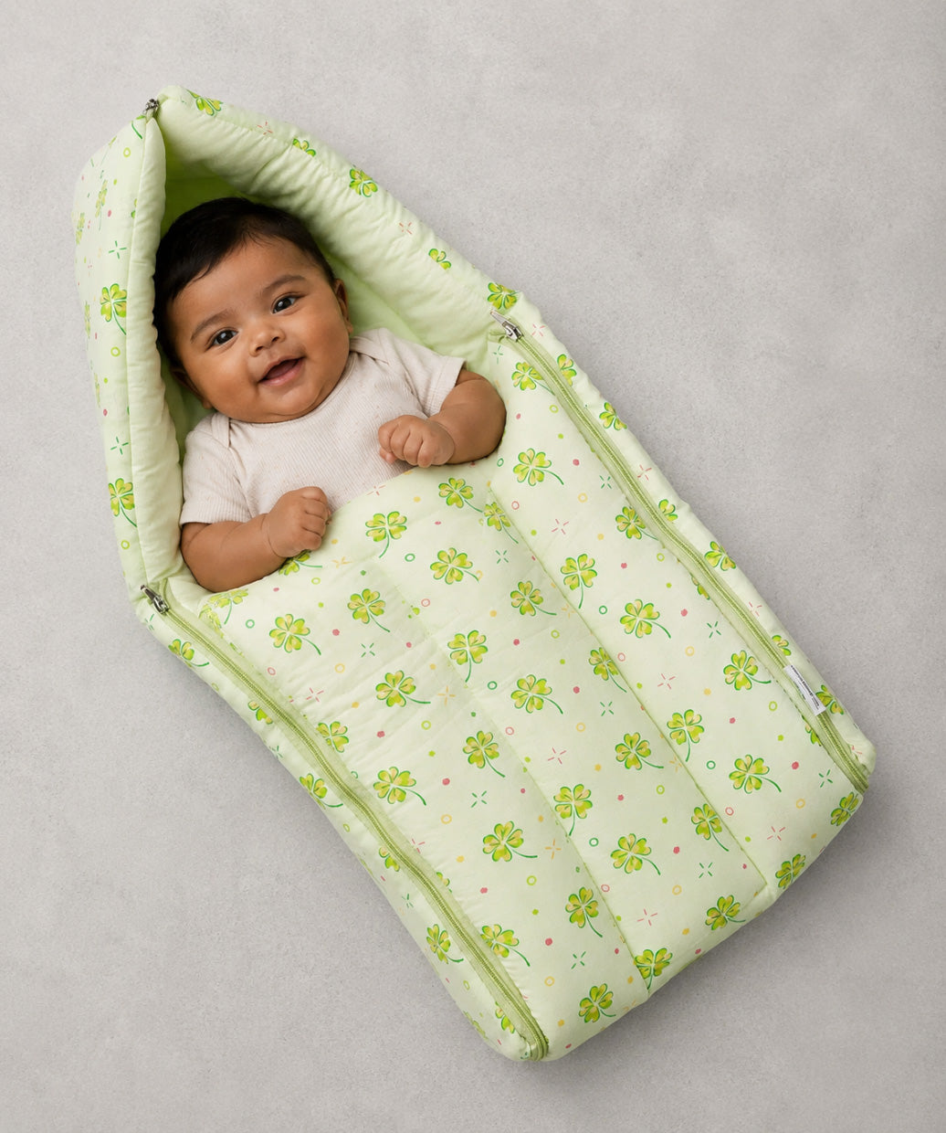 Fluo Green Buttercup Muslin Baby Carrier Nest