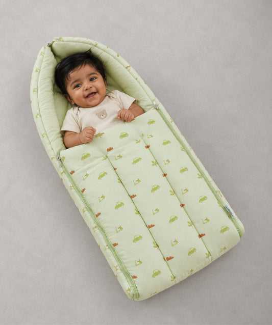 Aloe Wash Vespa Muslin Baby Carrier Nest