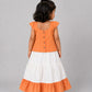 Ira Top With Skirt (Sleeveless) - Carrot Orange