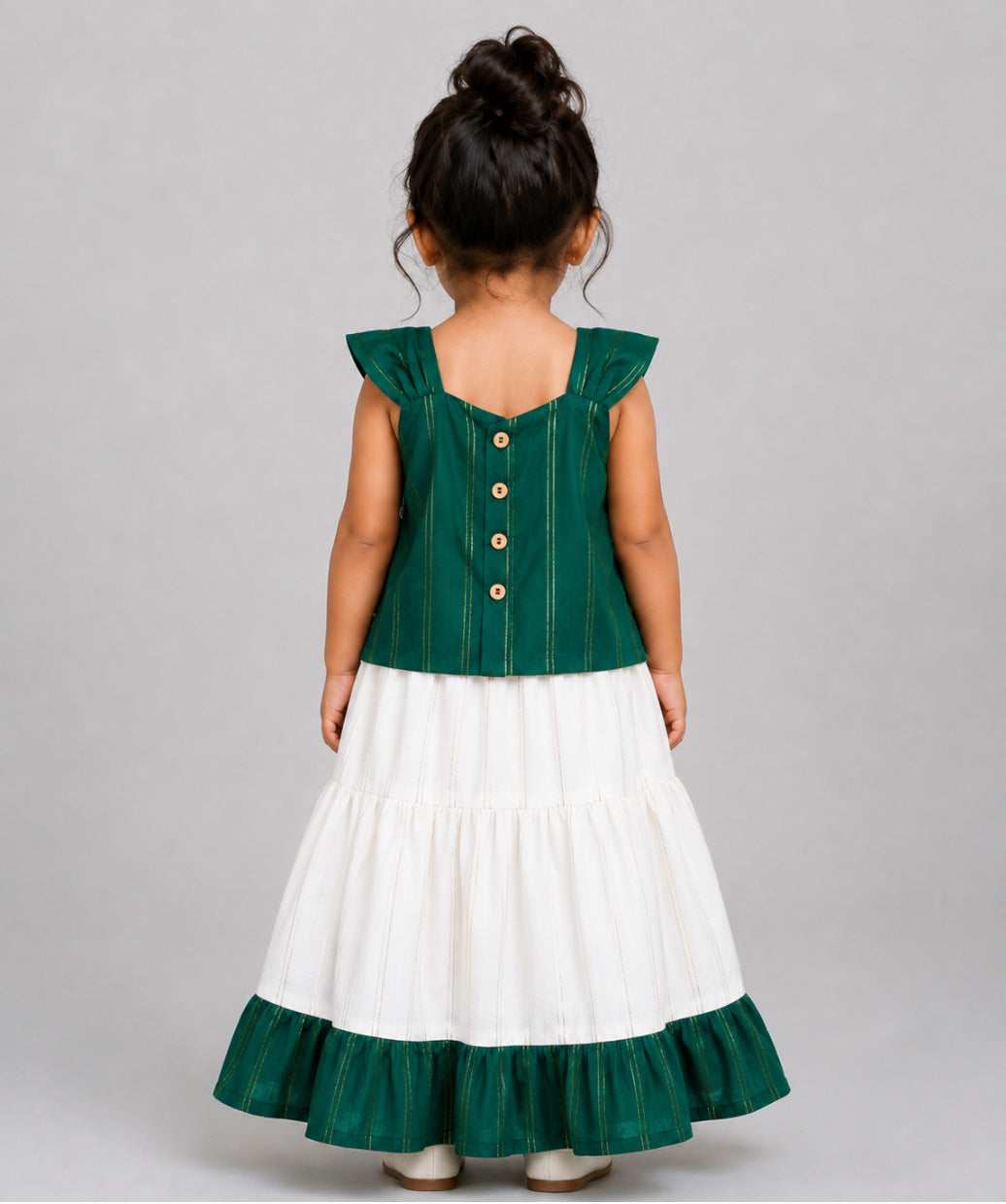 Ira Top With Skirt (Sleeveless) - Opal