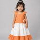 Ira Top With Skirt (Sleeveless) - Carrot Orange
