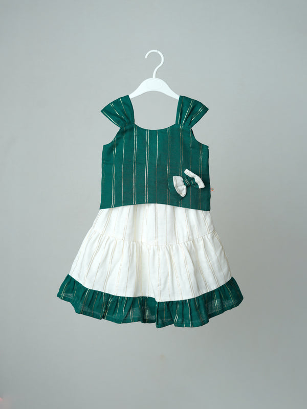 FIRSTIN Ira Top With Skirt (Sleeveless) - Opal