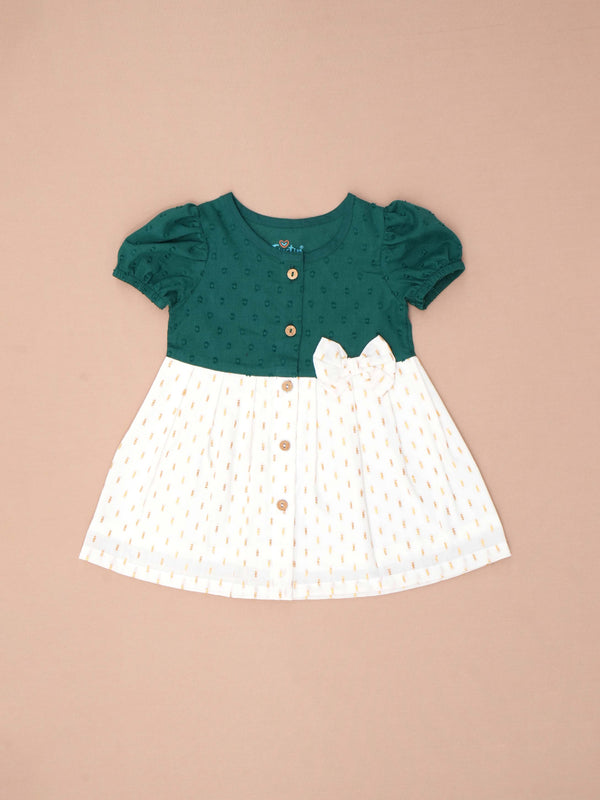 FIRSITN Lurex Dobby Frock - Shimmer Opal