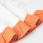 Ridhi Top With Skirt (Puff Sleeve) - Carrot Orange