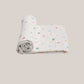 Muslin Seer Sucker Towel 70X70CM - Orbit Stars