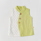 Lurex Dobby Waist Coat-Dhoti Pant - Palm Green