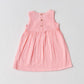 Muslin Bubble Crinkle Grace Frock - Flamingo Pink