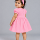 Muslin Lycra Fairy Frock (With Head Band) - Bubblegum Pink