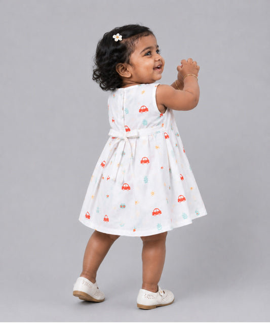 Muslin Pintuck Frock - Stereo Car