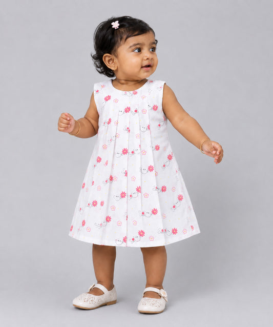 Muslin Pintuck Frock - Smile