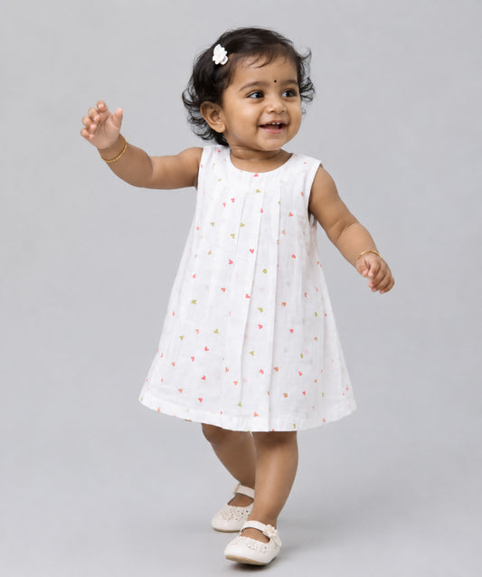Muslin Pintuck Frock - Gentle Heart