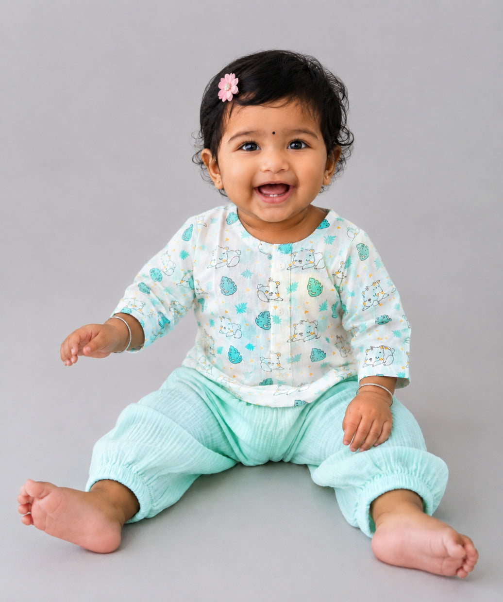Muslin Pyjama Patiala Set