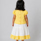 Ridhi Top With Skirt (Puff Sleeve) - Crayola