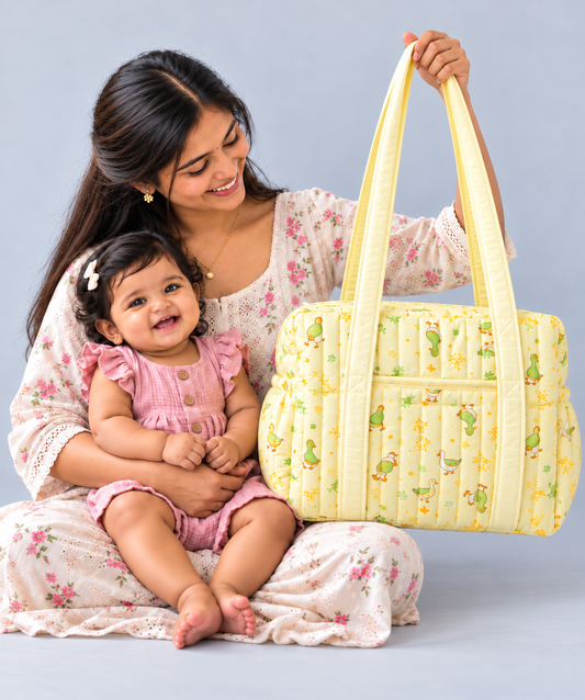 Muslin Diaper Bag  Vanilla Runner Duck
