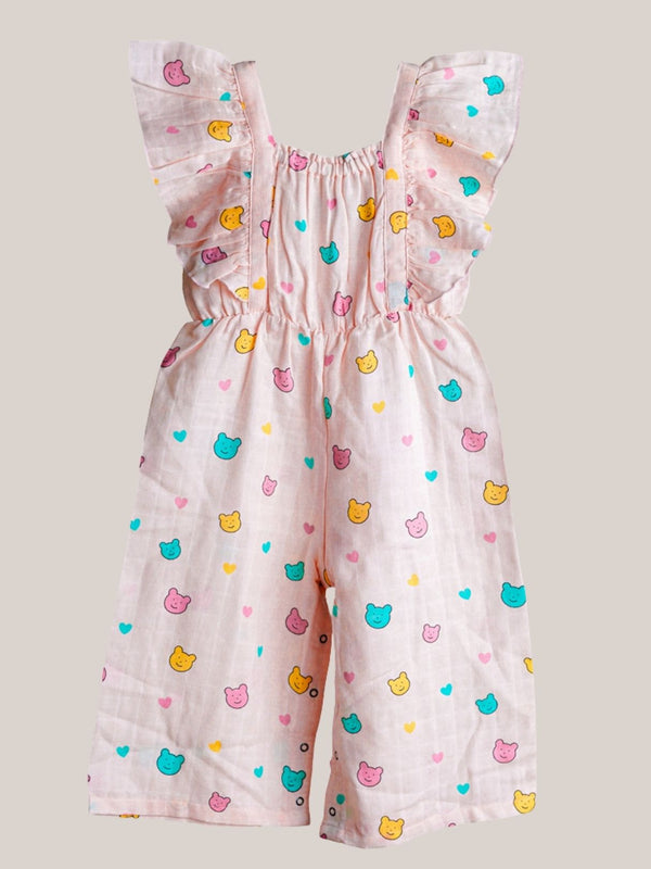 FIRSTIN Muslin Palazzo (Bottom Snap Button) - Salsa Rose Buddy