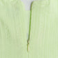Seer Sucker Muslin Self Knotted Frock With Embroidery Lt. Green