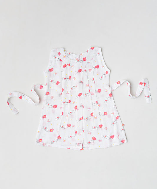 Muslin Pintuck Frock - Smile