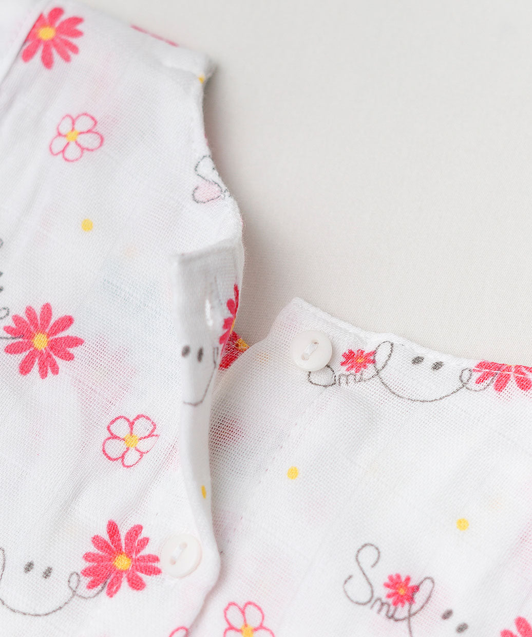 Muslin Pintuck Frock - Smile