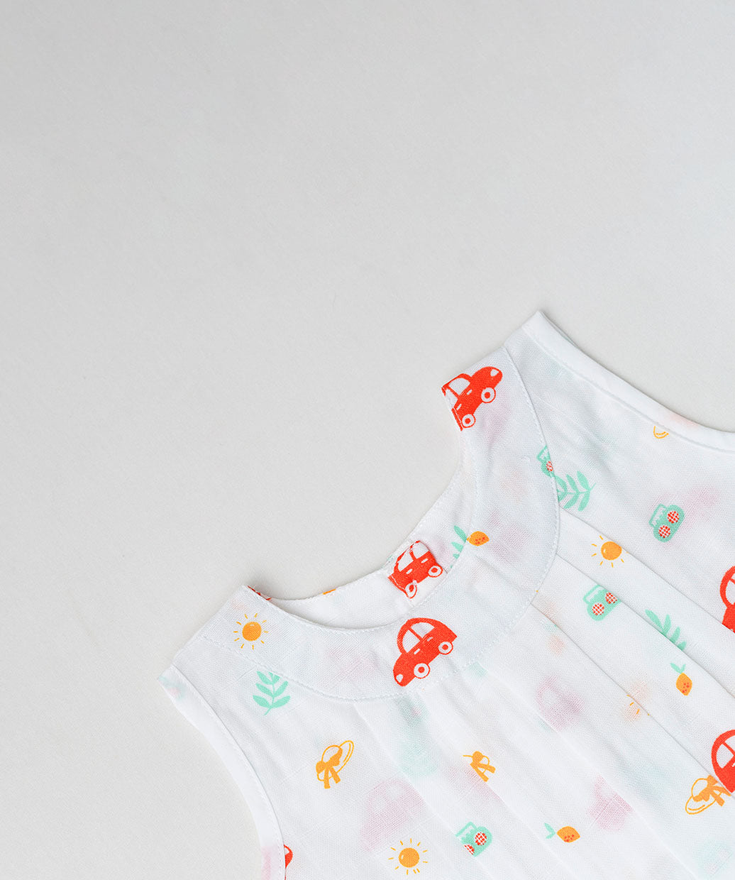 Muslin Pintuck Frock - Stereo Car