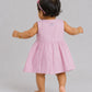 Swiss Dobby Sleeveless Casual Frock - Fragrant Lilac